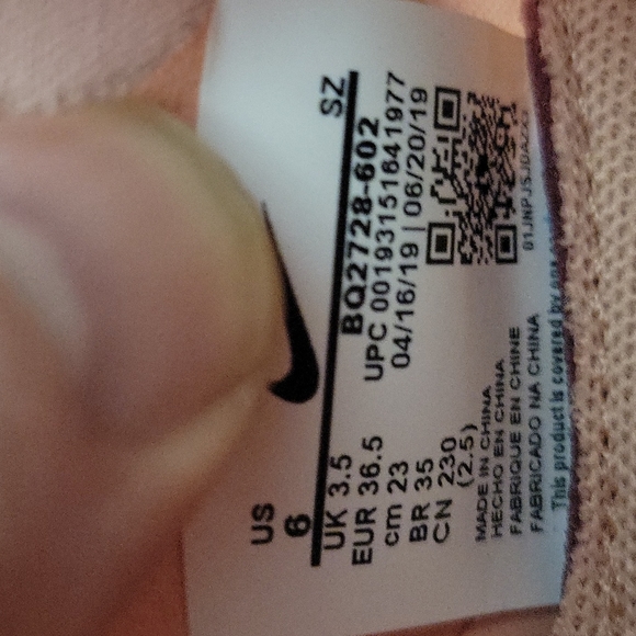 Women's Nike React Element 55 Running Shoe Pink BQ2728-602 Size 6 - Picture 5 of 5